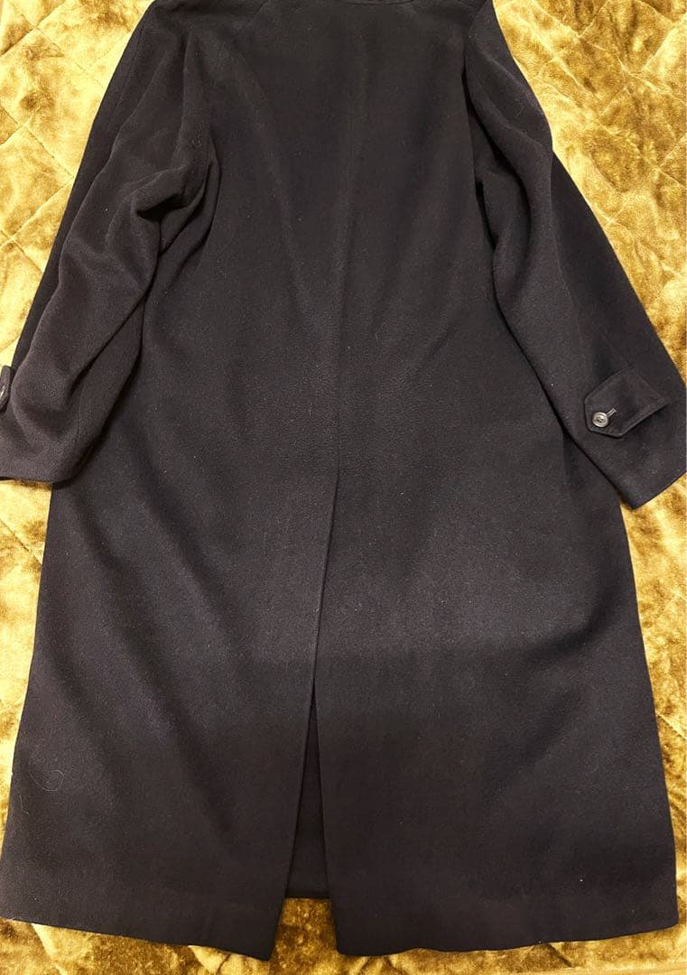 BROOKS BROTHERS ステントカラーロングコート カシミア100% L