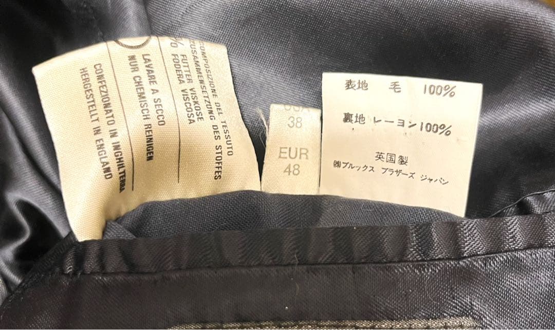 BROOKS BROTHERS ステントカラーロングコート カシミア100% L