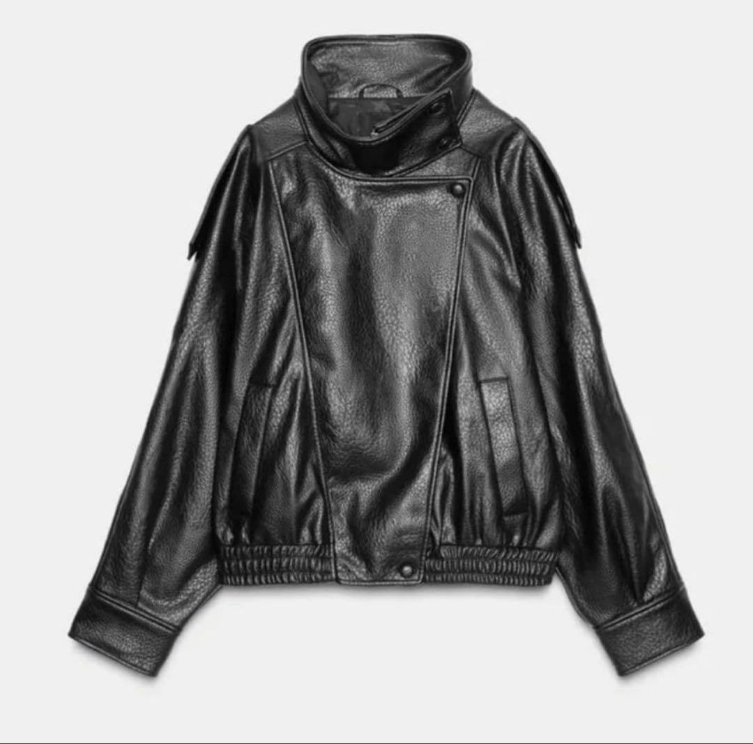 ZARA フェイクレザージャケット XS 美品