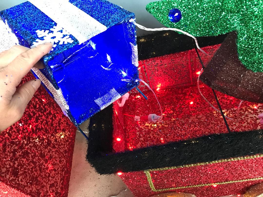 【展示品・箱無し】コストコクリスマス装飾 列車セット