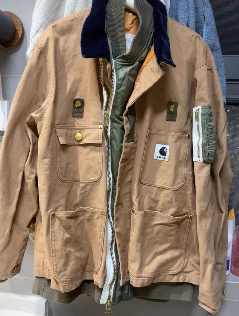 Carhartt WIP x sacai MA-1 Jacket ベージュ