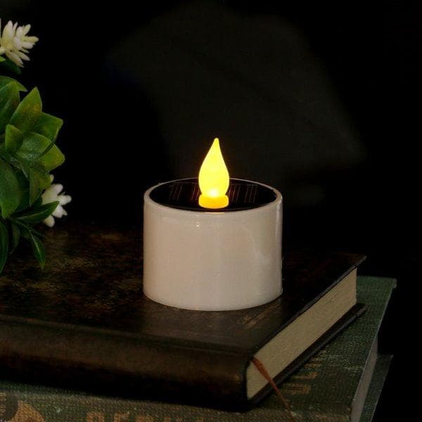 ６０個【ソーラー太陽光パネル充電式LEDキャンドル】 ①