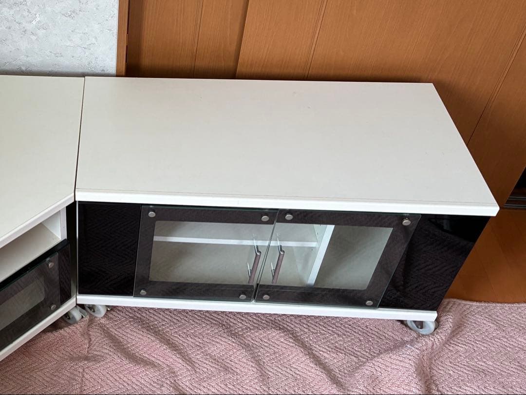 テレビ台 ホワイト ブラック