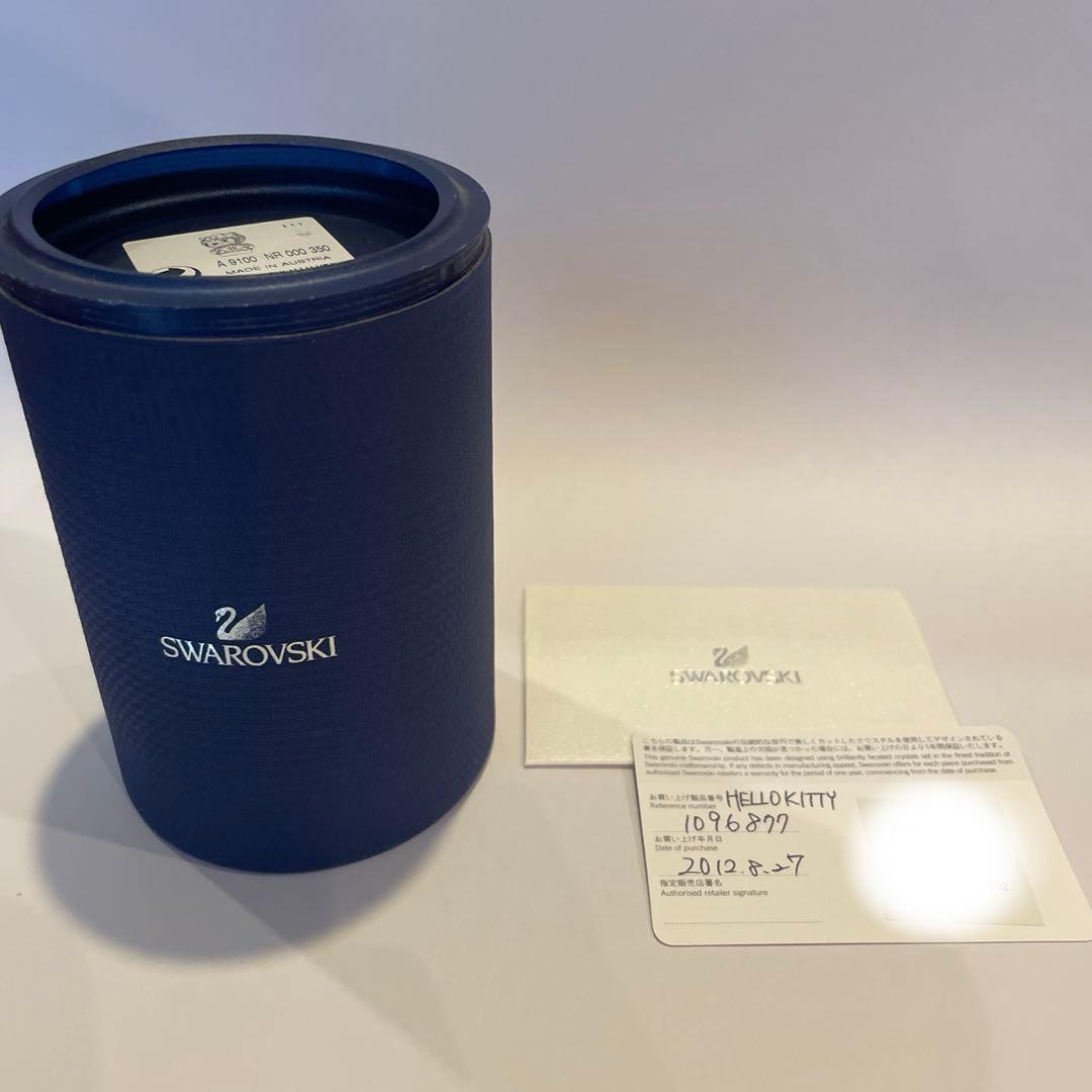 【新品 保証書付き】 2011年限定販売 スワロフスキー キティちゃん 置物