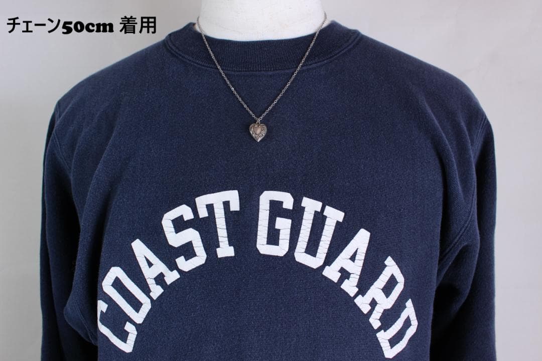 30s　スウィートハートジュエリー　波　シルバー　スクロール　チャーム　勿忘草