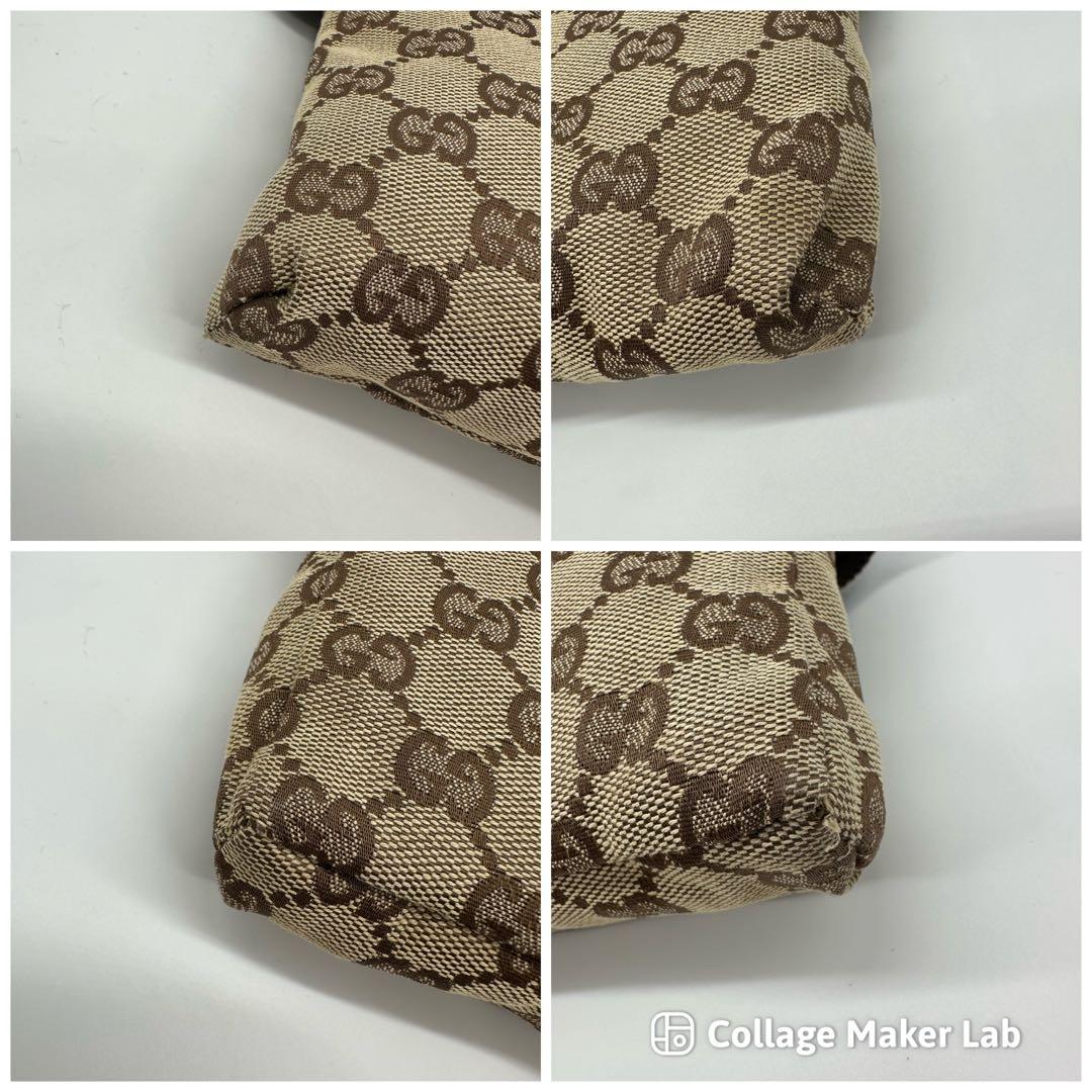 【極美品】GUCCI ボディバッグ ウエストポーチ GG キャンバス ブラウン