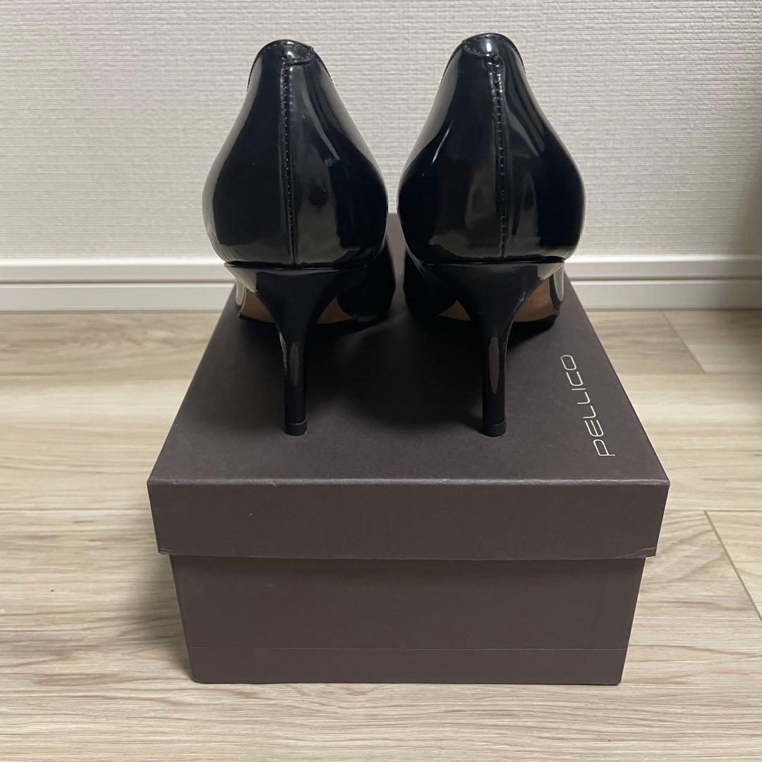 ☆未使用☆ペリーコPELLICO ANDREA パンプス　エナメル　ブラック