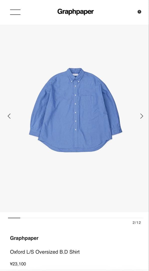 トップス Oxford L/S Oversized B.D Shirt