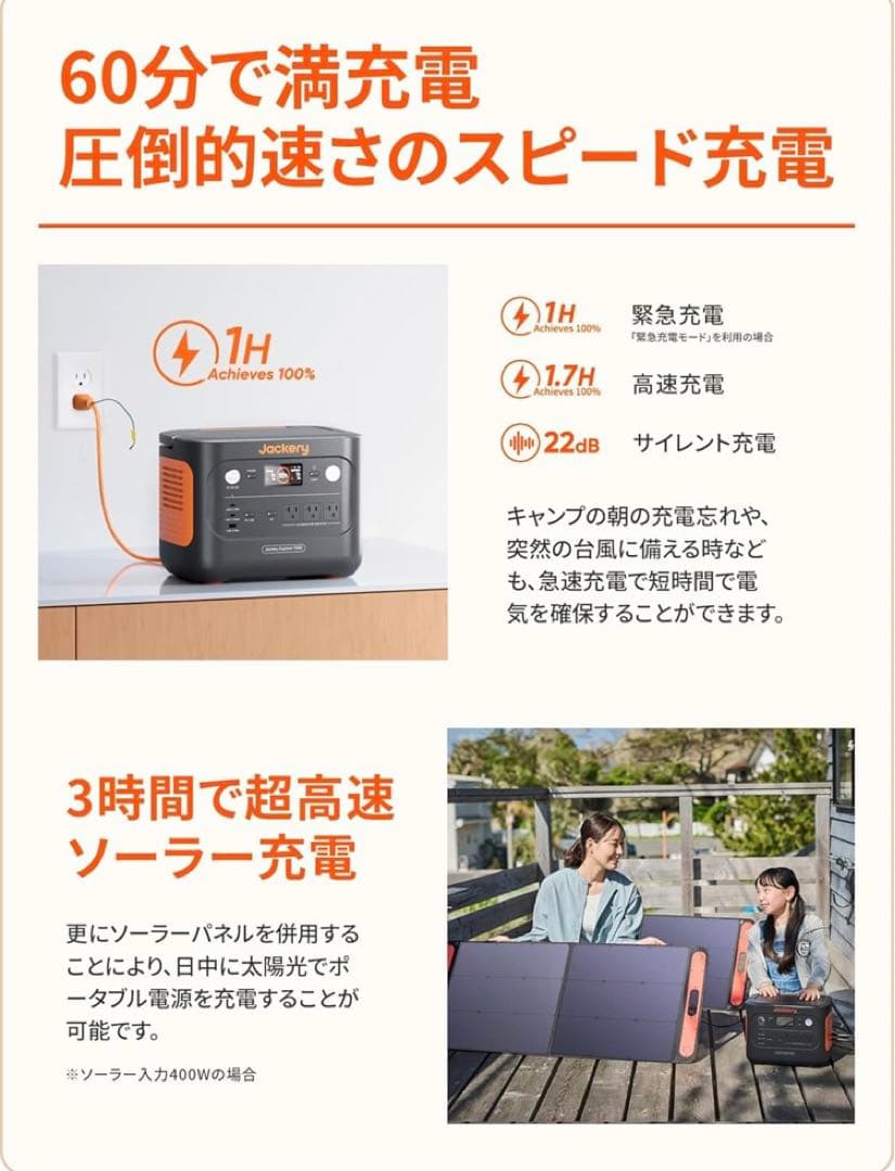k*i様 Jackery ポータブル電源 1000 New 1070Wh