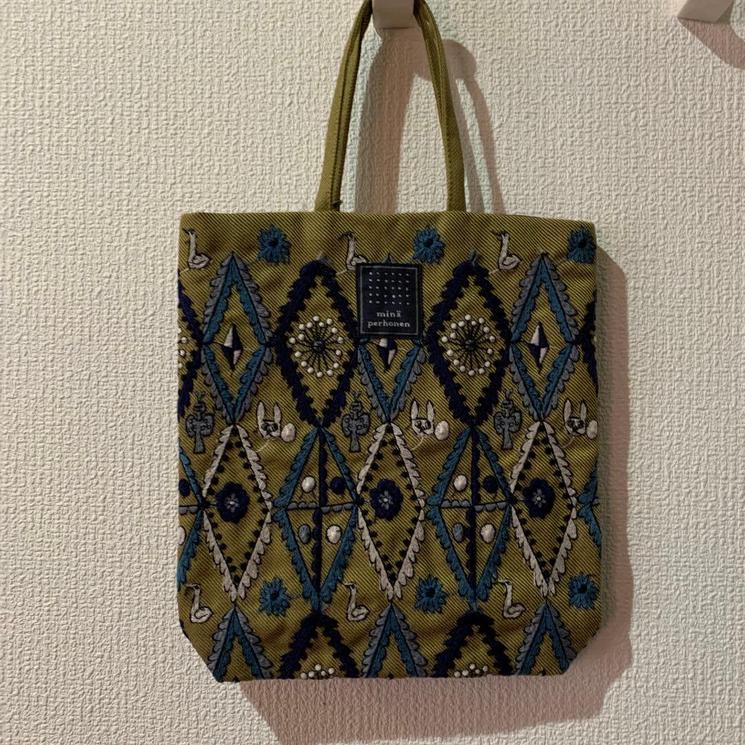 ミナペルホネン トーストバッグforest diamond新品未使用