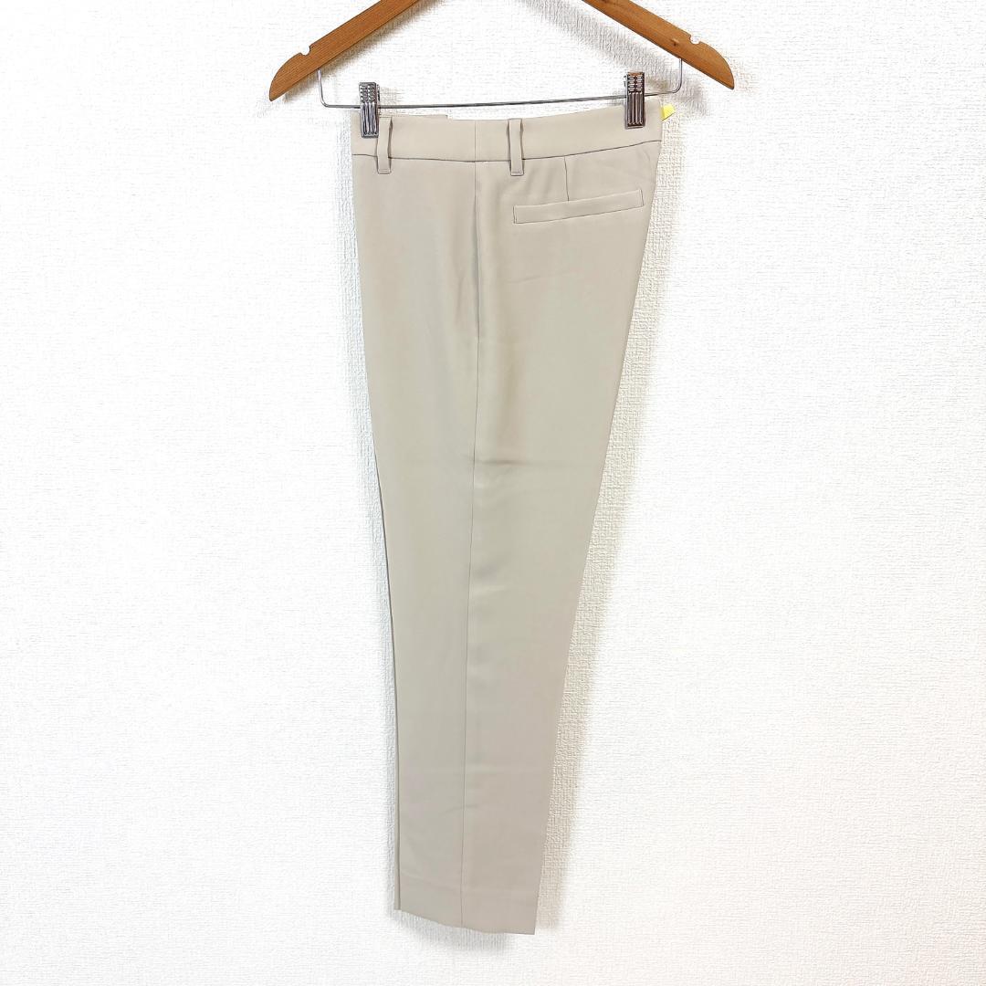 【美品】エポカ パンツスーツセットアップ ノーカラー 38 無地 ライトベージュ