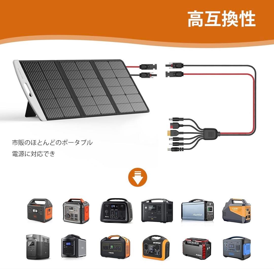 ソーラーパネル100W 折りたたみ式　　　　　　　　　　　　新品未使用未開封品‼️
