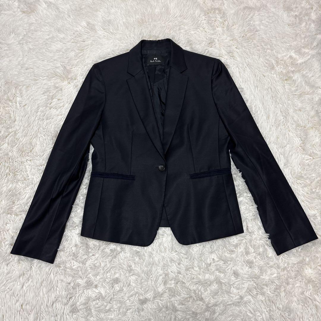 ピーエスポールスミス　セットアップ　3点セット　ネイビー　裏地派手　L　40