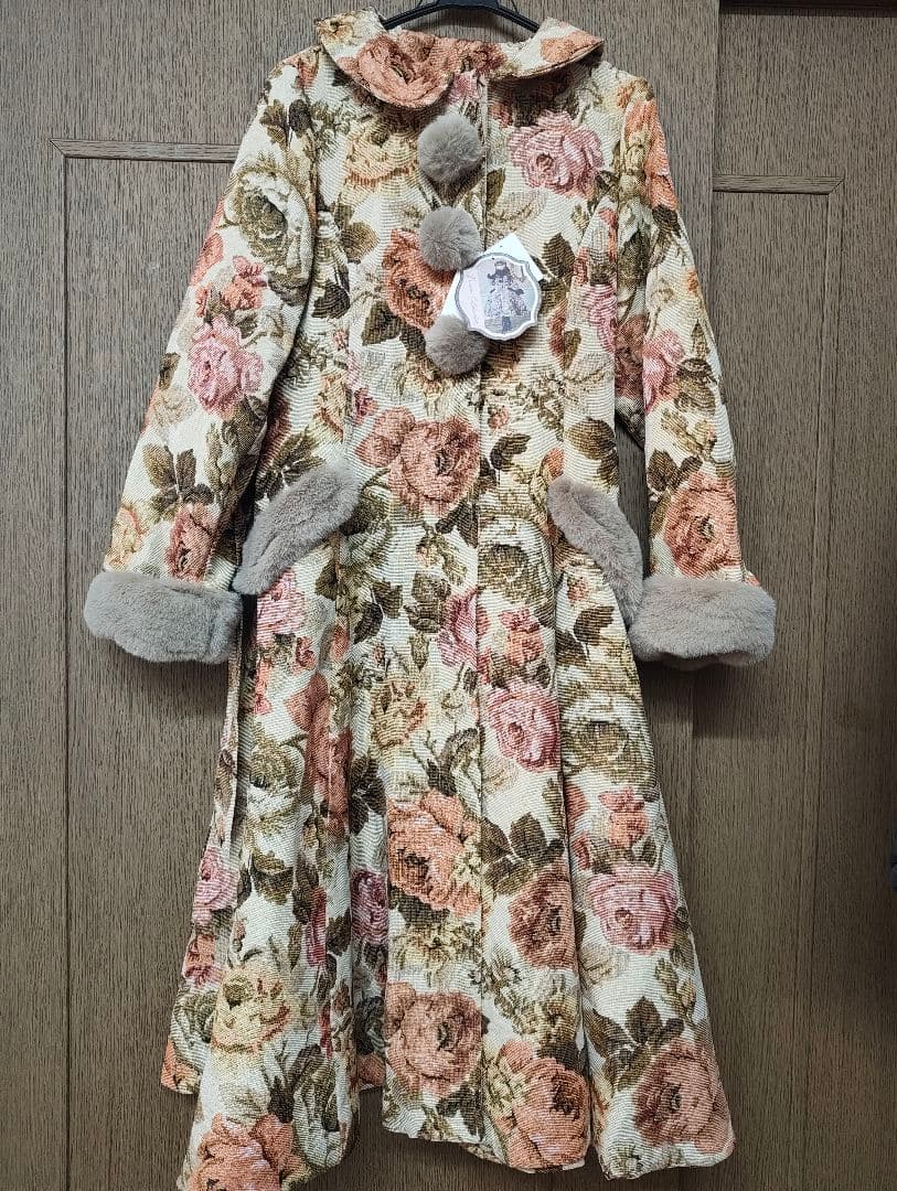 しまむらくる実　LLサイズ　ゴブラン　コート　ベレー帽　ベージュ　セット