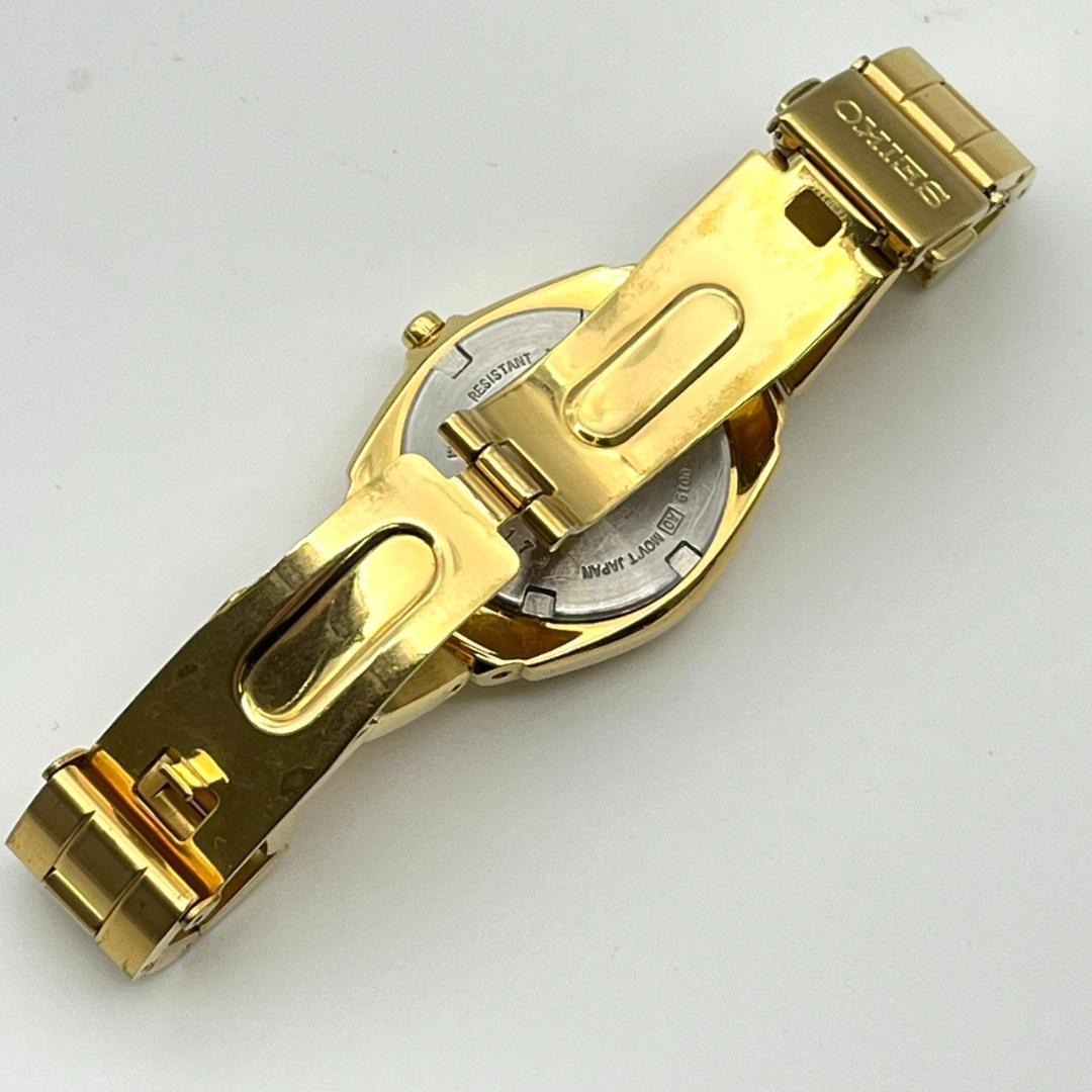 良品 セイコー パーペチュアル レディース コマ有 電池交換済 ゴールド