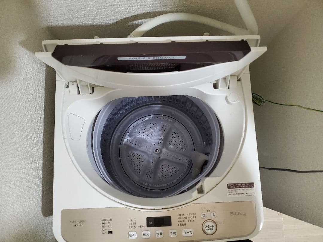 SHARP　 縦型洗濯機 　6キロ