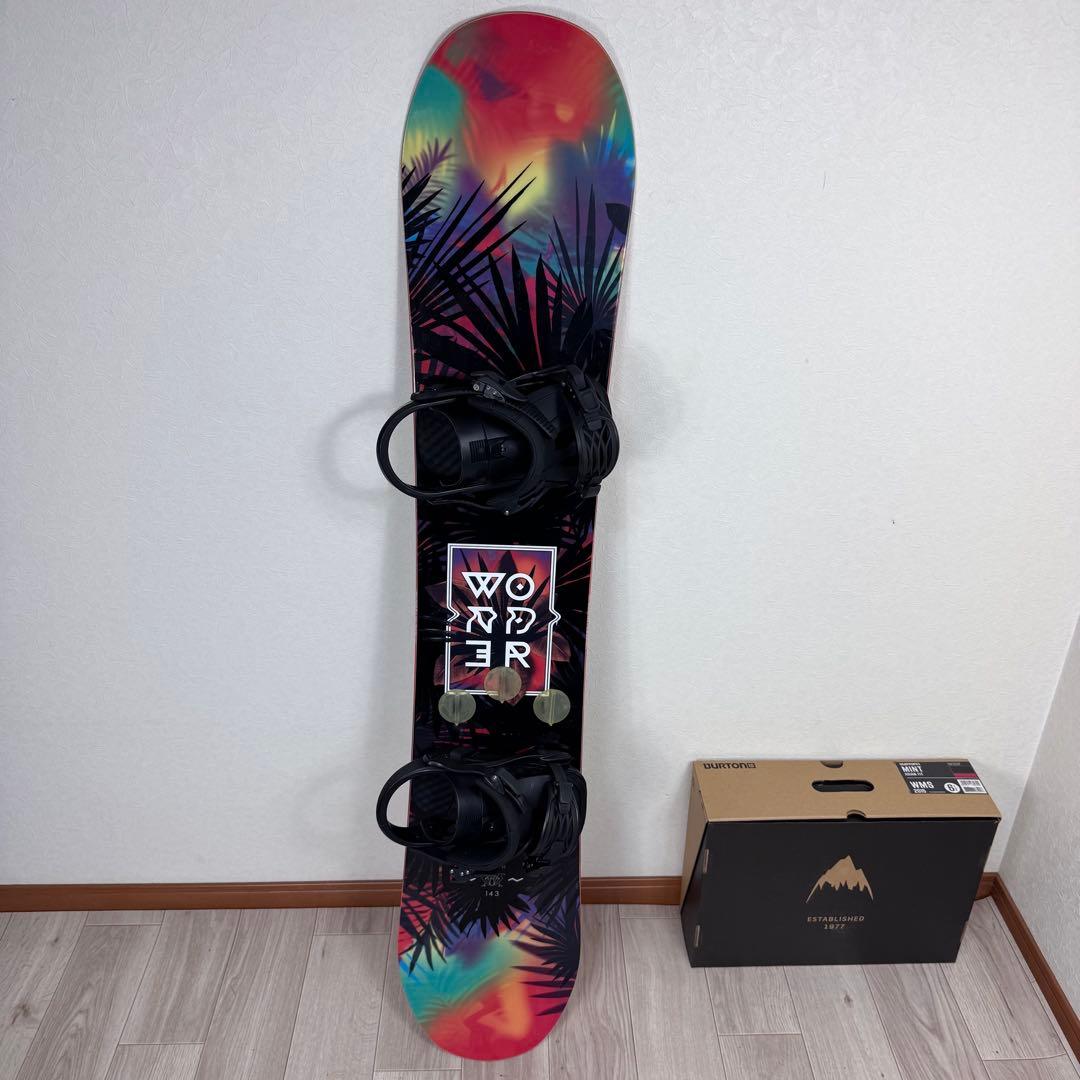 SALOMON レディーススノーボードセット 143cm ブーツ24.5cm