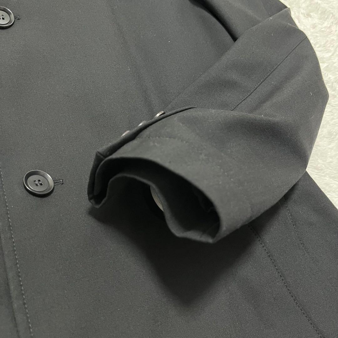 【GORE-TEX】HUGO BOSS ステンカラーコート 防水 黒 50 L