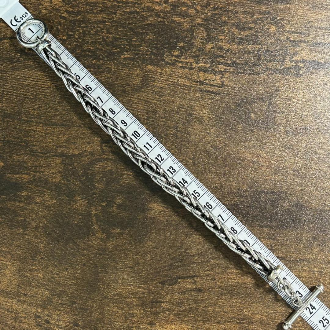 メキシコ タスコ製 シルバー925 編み込みチェーンブレスレット マンテル