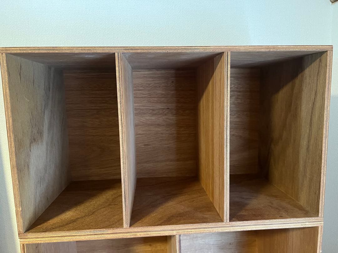 きなこ LAUAN SHELVES 02 3列・ナチュラル×2個
