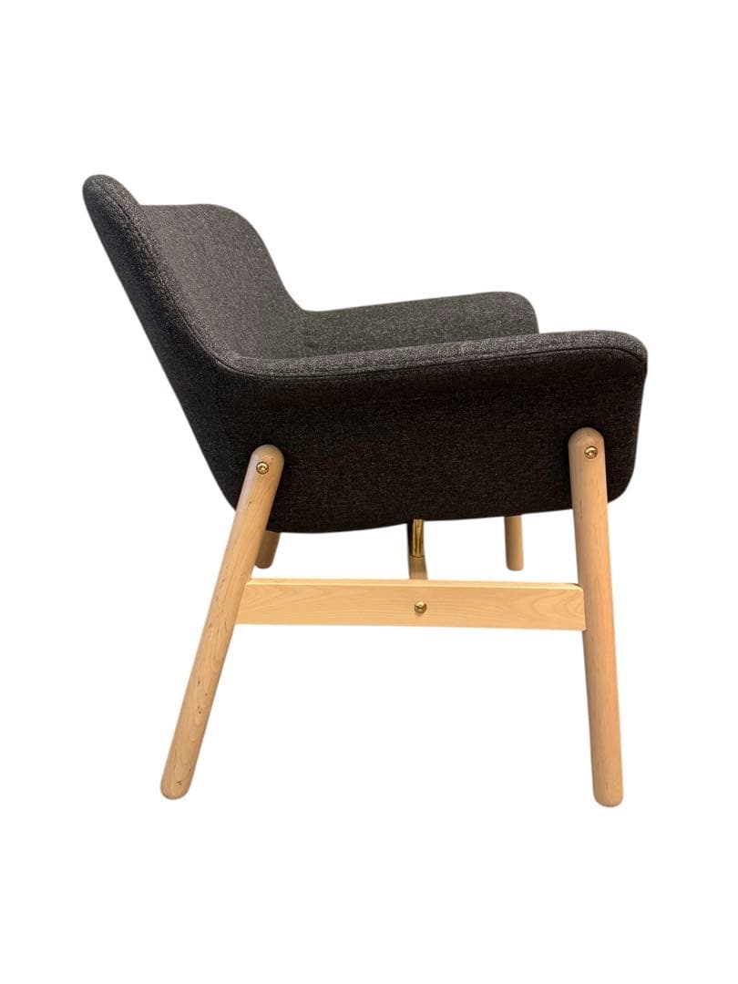 【超美品】IKEA ヴェードボー ダイニングチェア 1人掛け ダークグレー