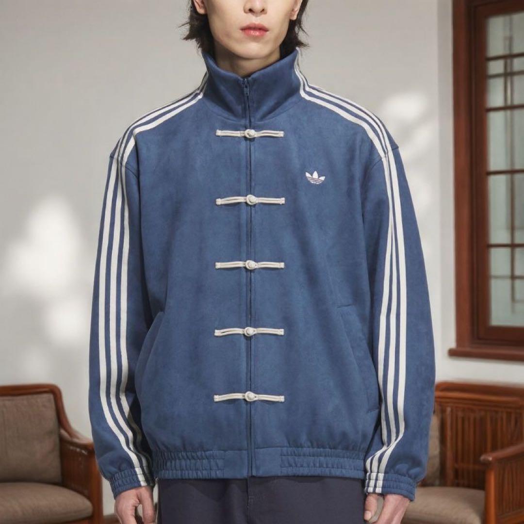 adidas アディダス 中国限定 巳年チャイナトラックジャケット ネイビーM
