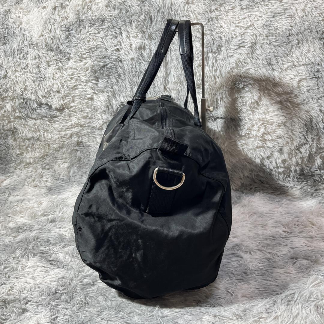 [大人気]　プラダ　ＰＲＡＤＡ　ボストンバッグ　三角ロゴ　ブラック