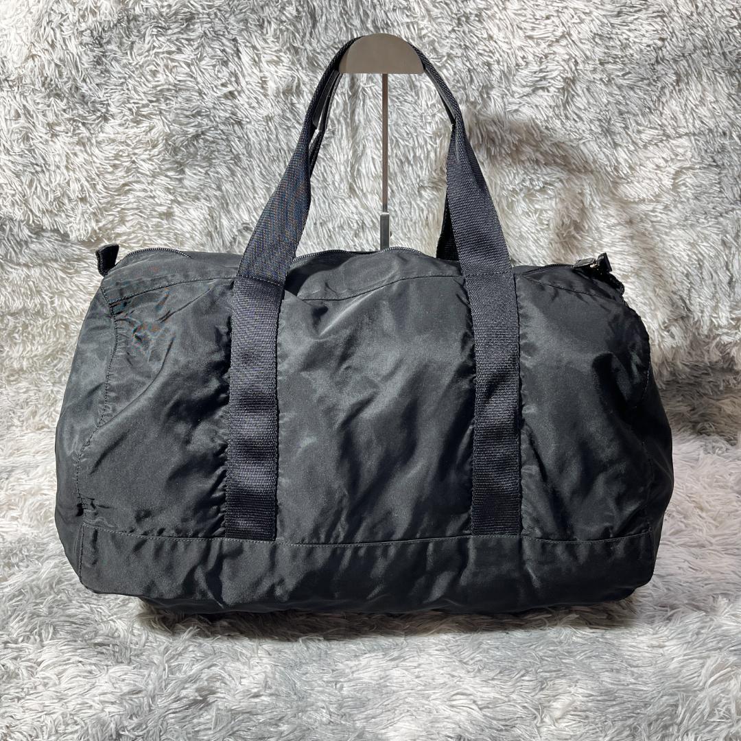 [大人気]　プラダ　ＰＲＡＤＡ　ボストンバッグ　三角ロゴ　ブラック