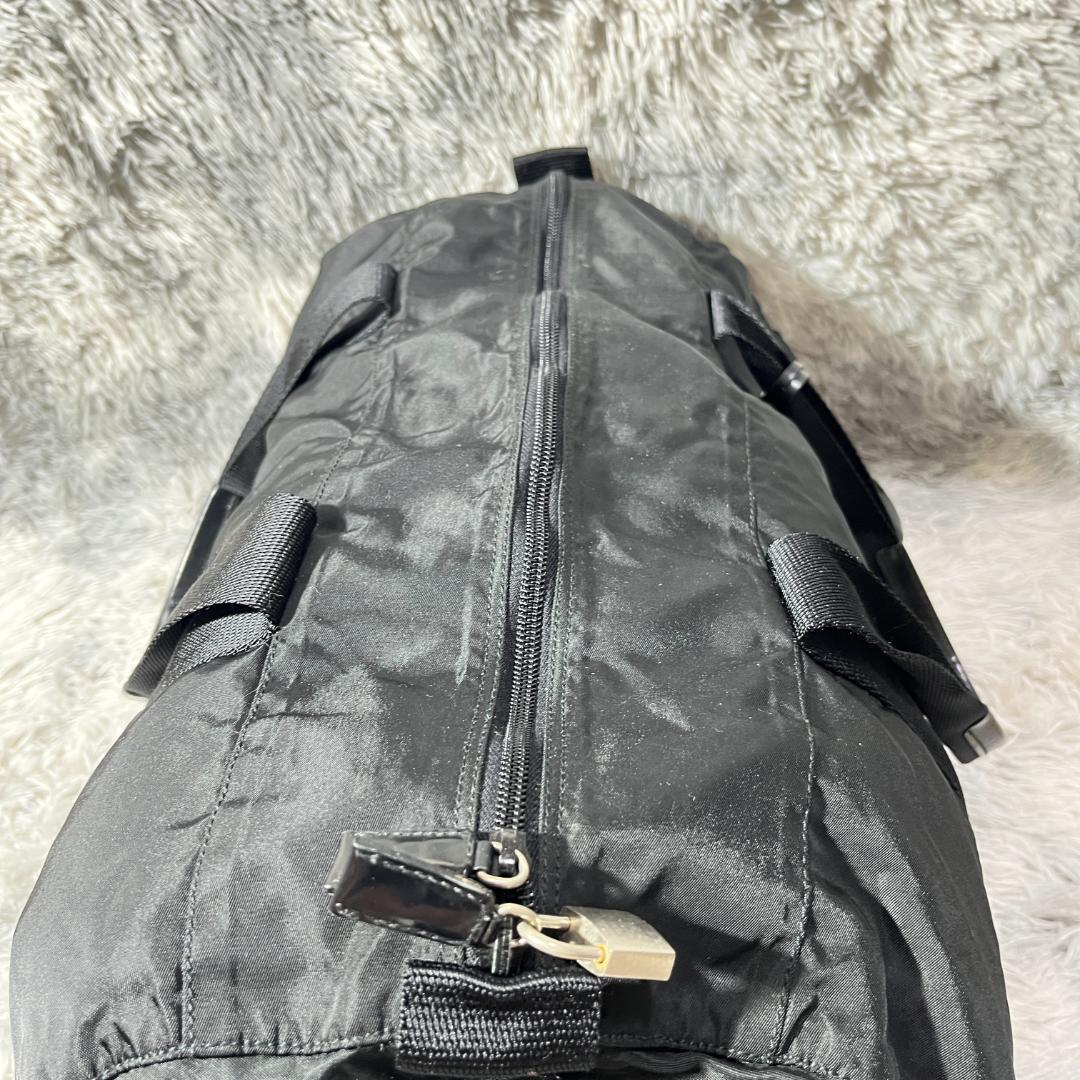 [大人気]　プラダ　ＰＲＡＤＡ　ボストンバッグ　三角ロゴ　ブラック
