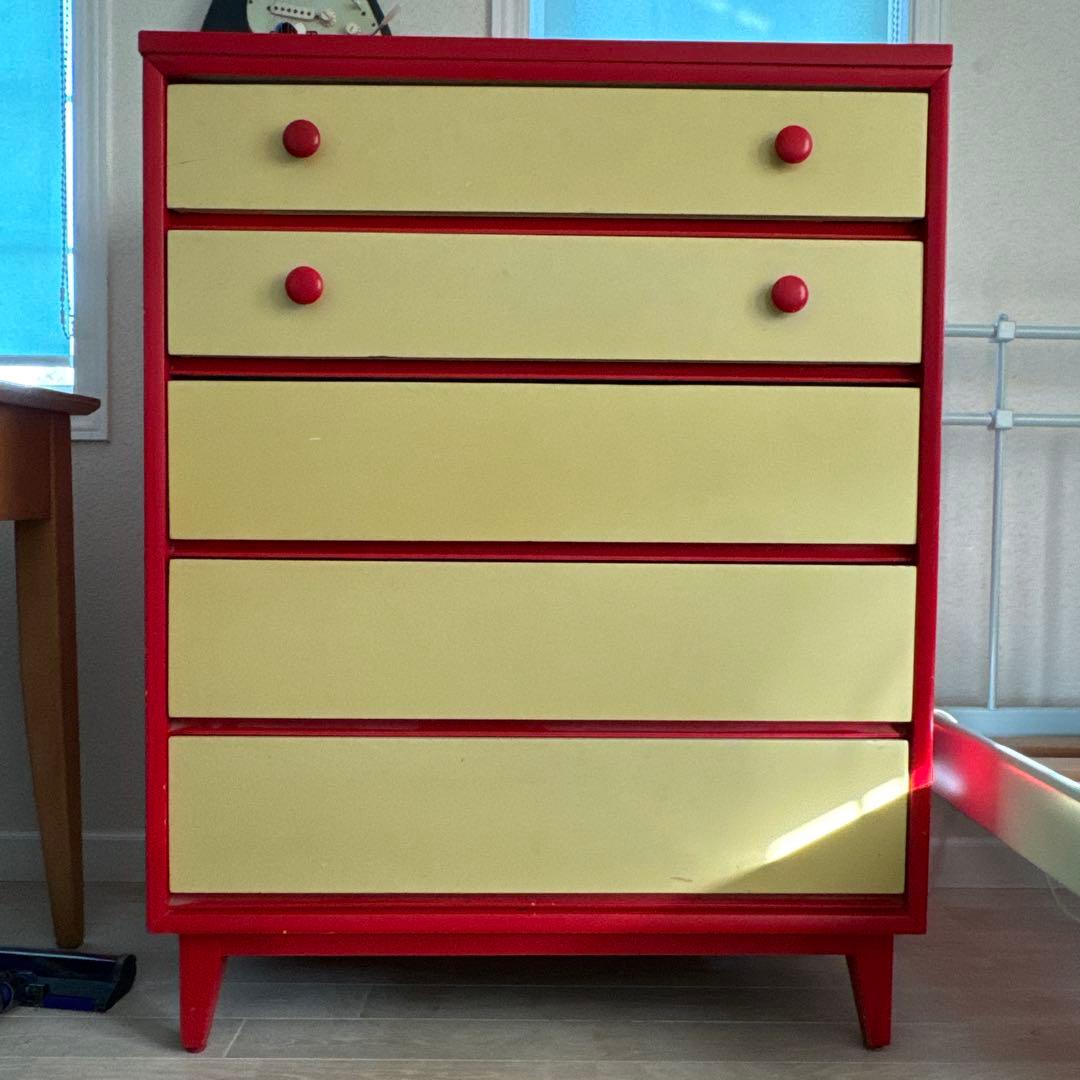 ヴィンテージ5段チェスト