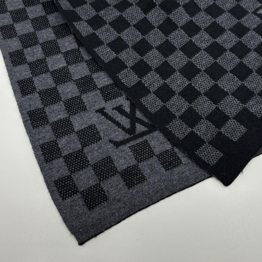 【極美品】LOUIS VUITTON ルイヴィトン ダミエ カシミア マフラー