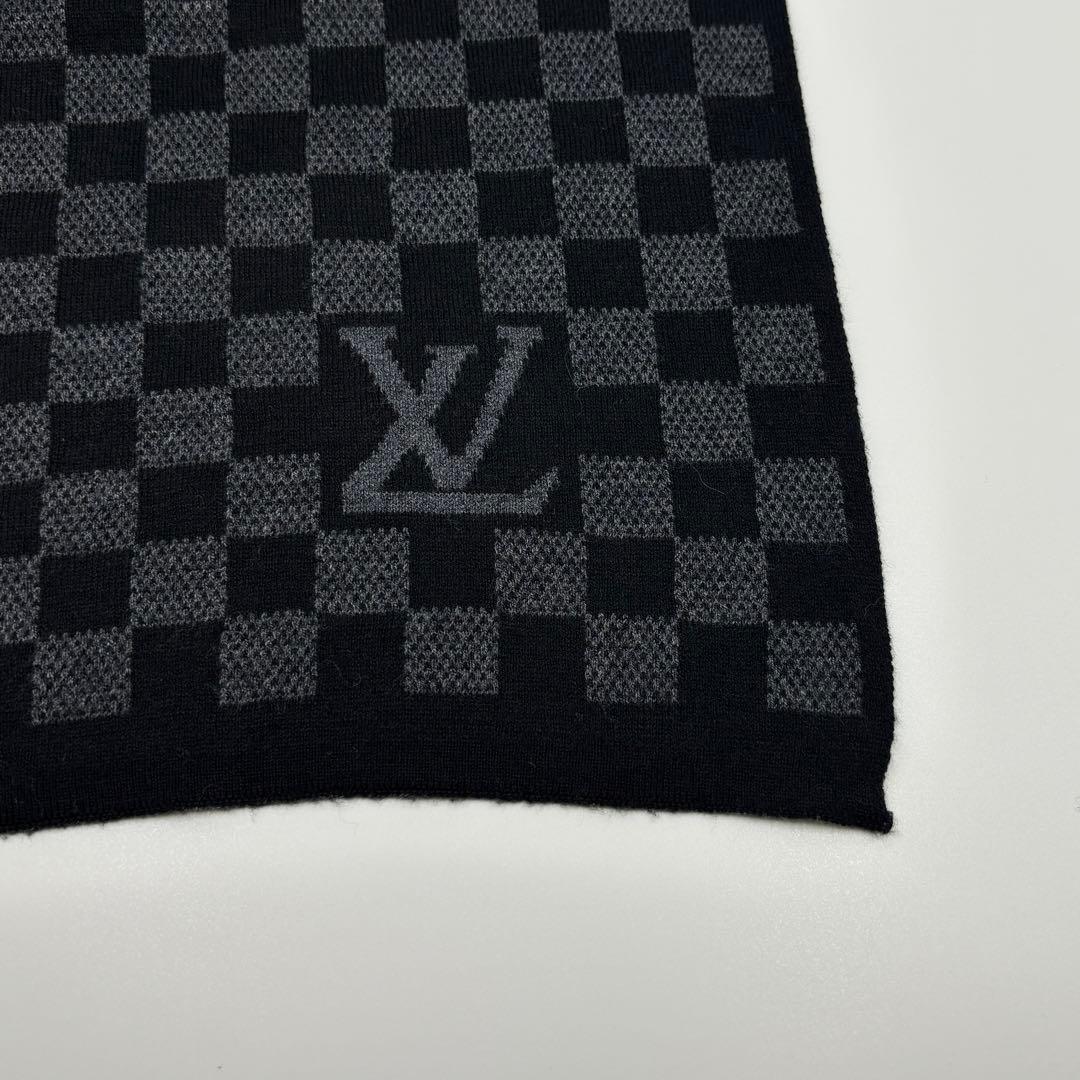 【極美品】LOUIS VUITTON ルイヴィトン ダミエ カシミア マフラー