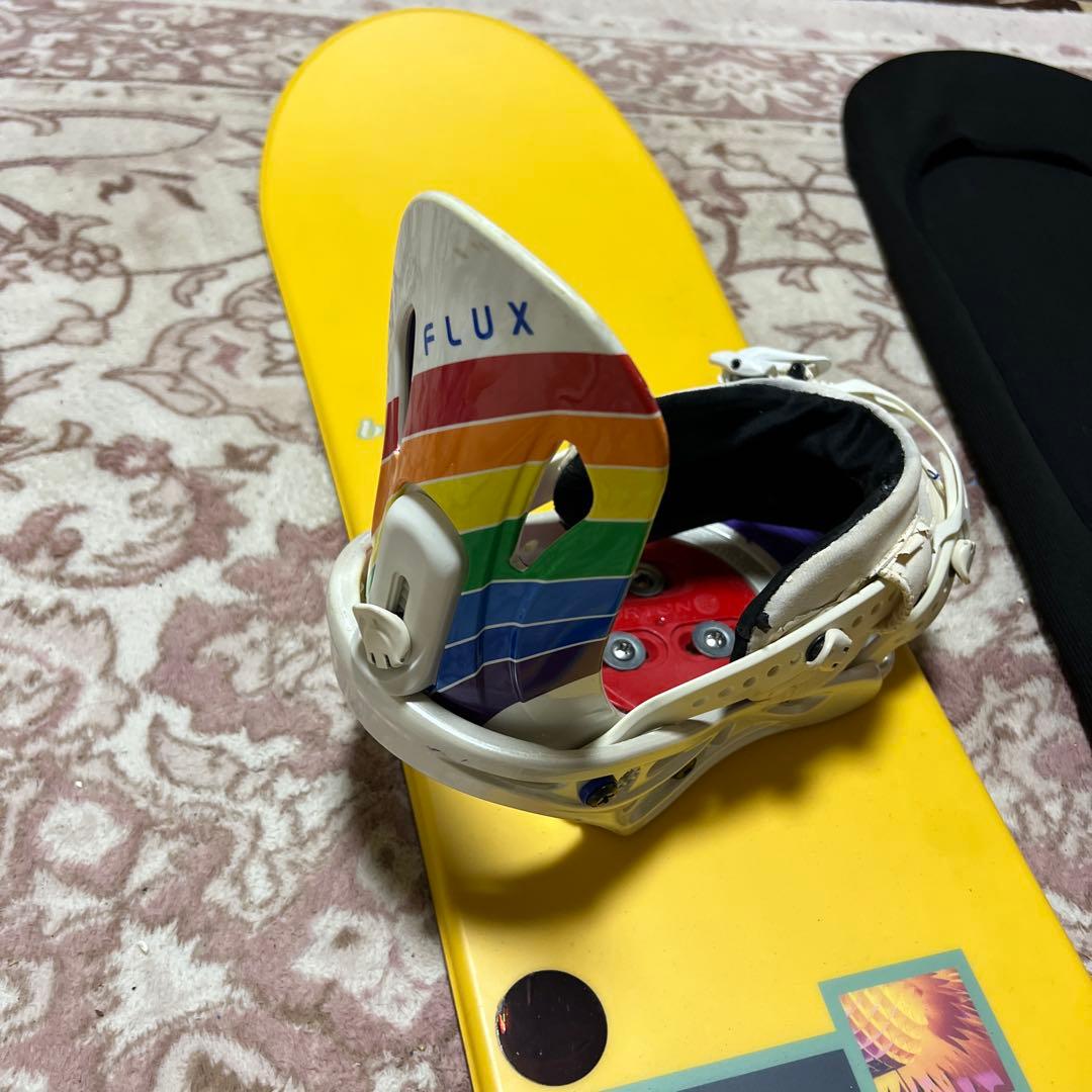 良品 BURTON 143cm バイン付 スノーボードセット 子供 レディース