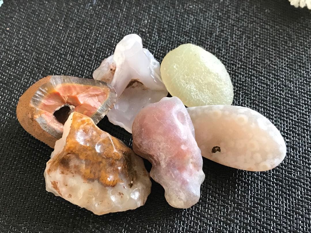 ゴビ石−1201 ゴビ瑪瑙　原石セット　大粒