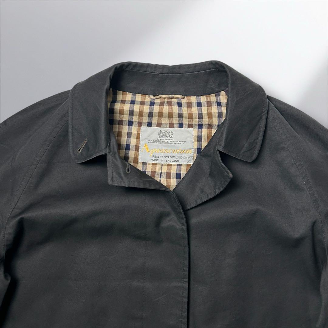 70~80's'AquascutumステンカラーコートMイギリス製vintage