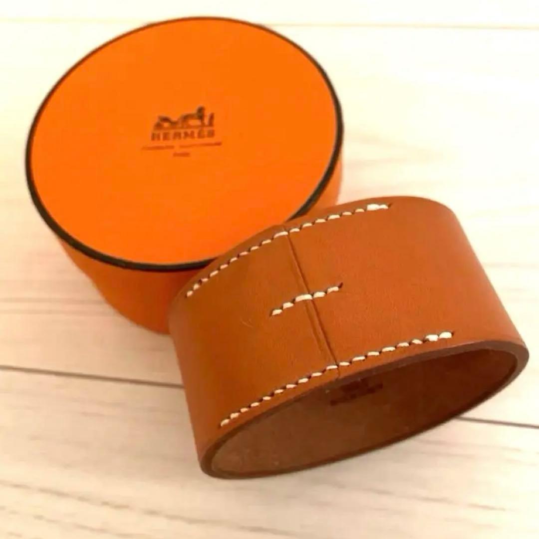 HERMES プールトゥール　レザーブレスレット