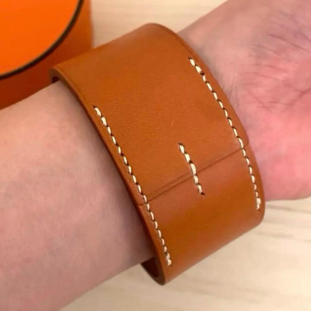 HERMES プールトゥール　レザーブレスレット