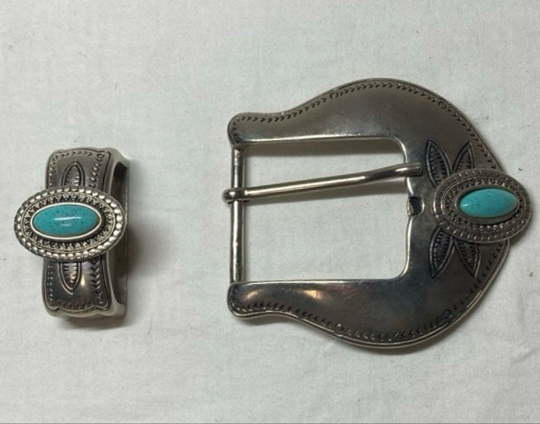 インディアン ジュエリー ターコイズ &シルバーベルトとバックル セット