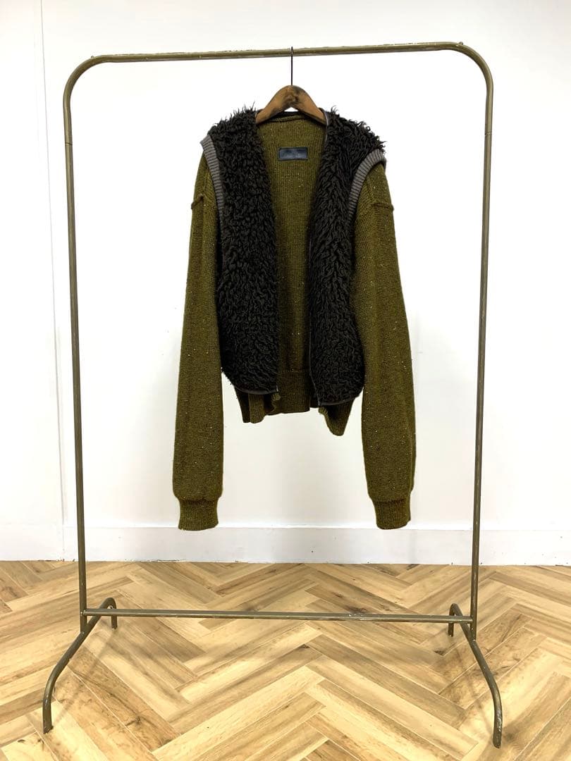 Magliano マリアーノ ジップアップカーディガン カーキ ブラウン L