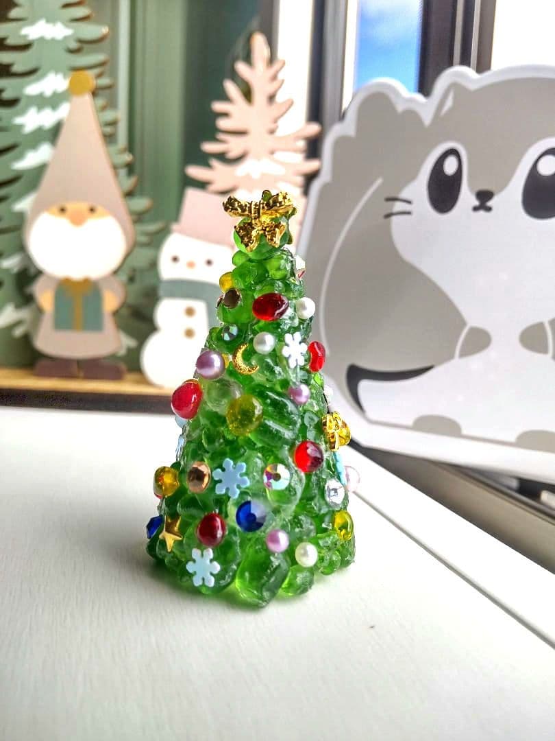 シーグラスアート　ミニアート　ミニツリー☆