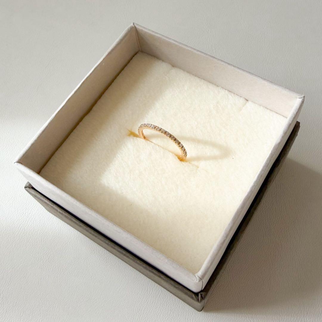 【STAR JEWELRY】k18　2号　ハーフエタニティ