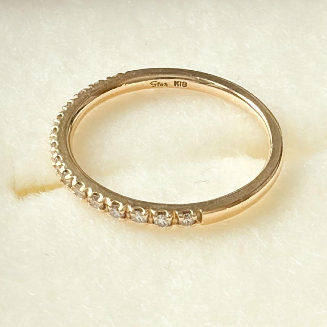 【STAR JEWELRY】k18　2号　ハーフエタニティ