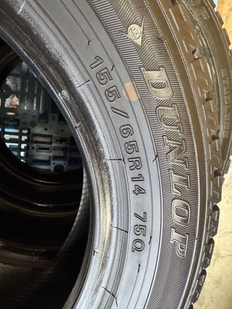 タイヤ・ホイール (482)155/65R14 DUNLOP WINTER MAXX 02