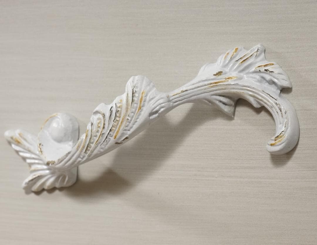 【新品】アンティーク調 ワイドチェスト 6杯 リボン マホガニー ホワイト 姫系