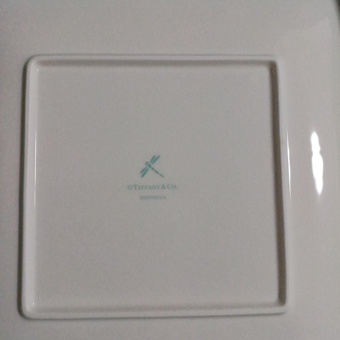 Tiffany & Co. ブルーボックス　　　スクエアプレートリボン皿