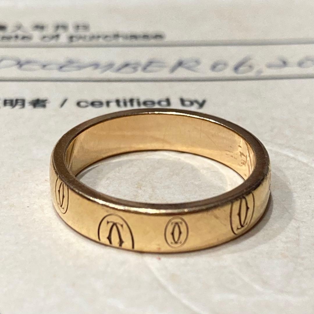 Cartier K18ハッピーバースデーPGリング サイズ50(日本10号)