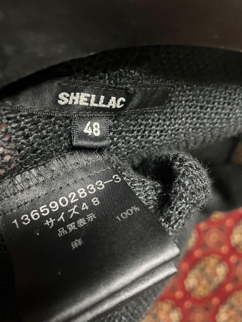 氷室京介　SHELLAC ブラック フード付きパーカー 48