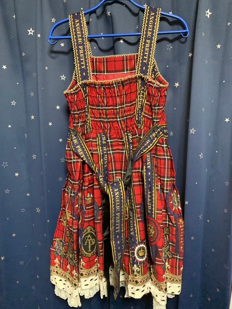 新品未着用⭐︎ロイヤルロゼッタジャンパースカート　赤　アンジェリックプリティー