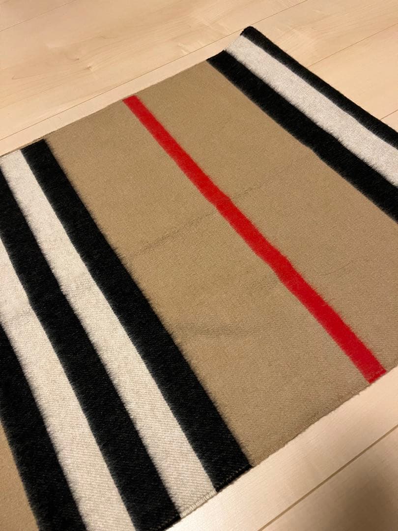 BURBERRY　バーバリー　マフラー　カシミア100％　超大判　未使用に近い