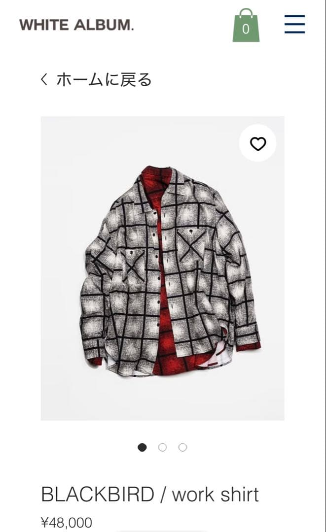 k*a様 BLACKBIRD work shirt